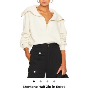 Varley Cream Cowl Neck Sweater